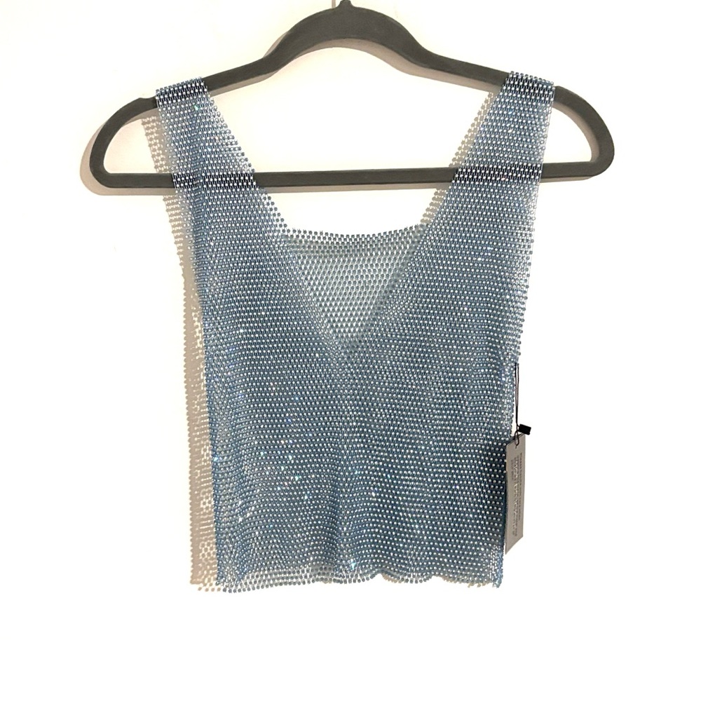 🦋Hot & Delicious Size S/M Elegant Light Blue Sleeveless Top